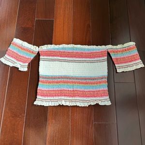 Off the shoulder crop top - size small